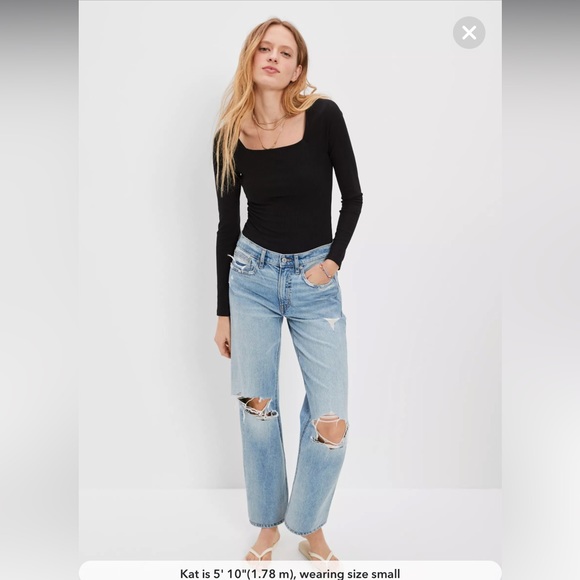 American Eagle square neck bodysuit size medium - Picture 2 of 4